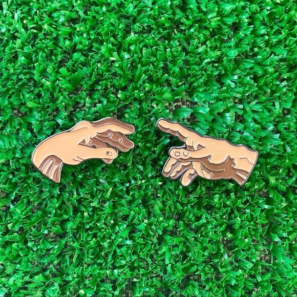 2 pc. Creation of Adam Enamel Pin/ Brooch Lapel - Picture 2 of 6